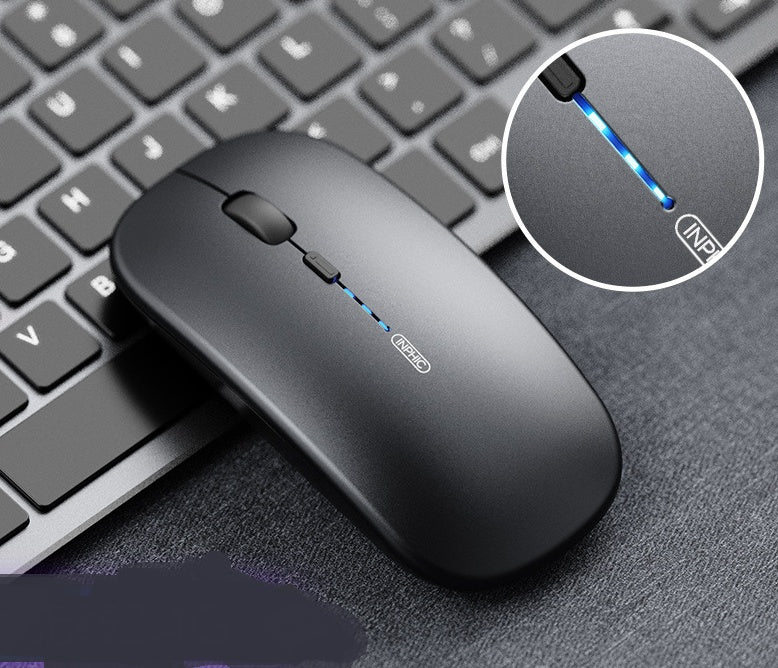 Silent Wireless Office Mouse – Rechargeable Ergonomic Mouse for Work