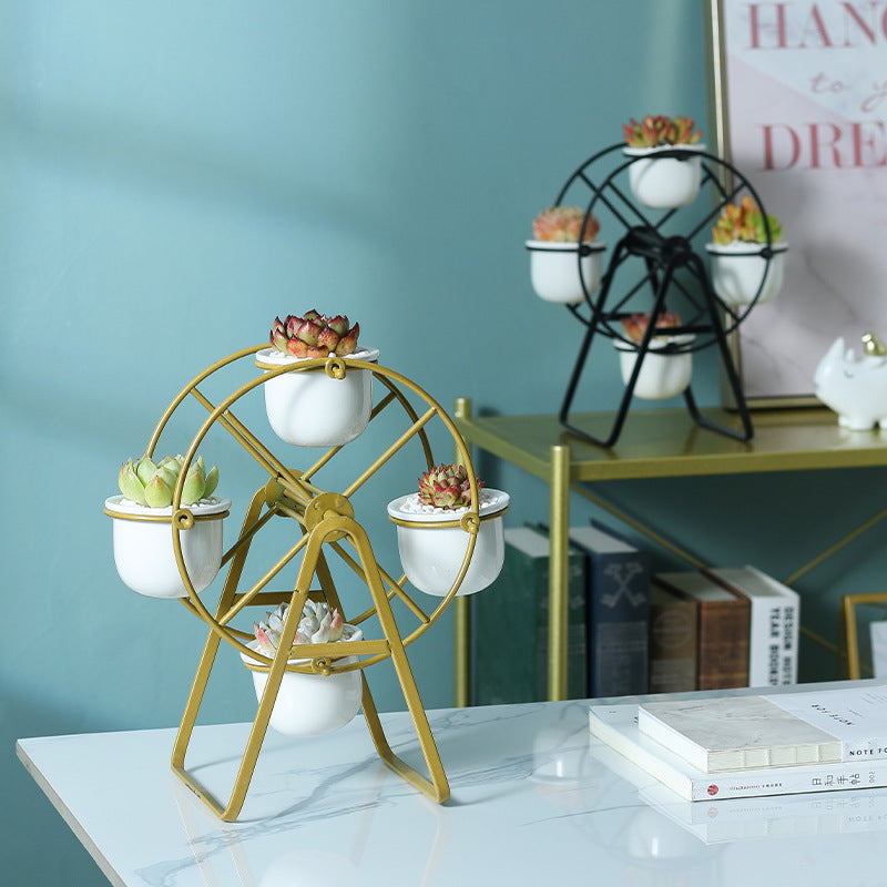 Nordic Combination Flowerpot Iron Frame Suit