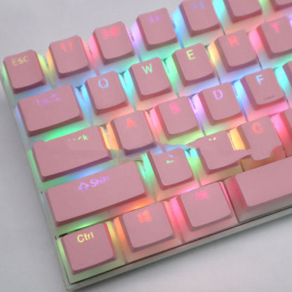 Double Layer Transparent Transparent Closed Character Color Mechanical Keycap