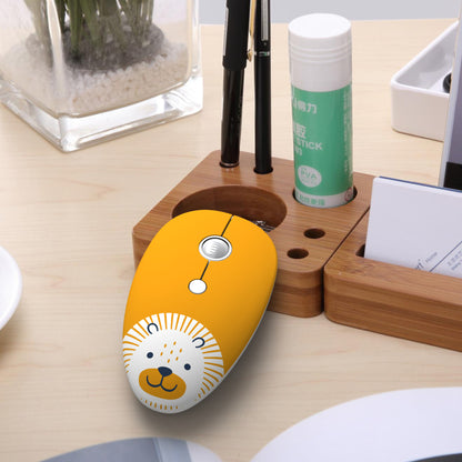 Cute Cartoon Animal Wireless Mini Mouse – Portable Mouse for Kids & Students