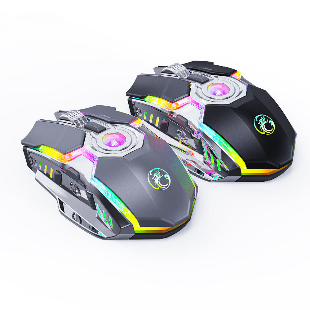 7-Button RGB Wireless Gaming Mouse – Silent Rechargeable 2.4G Mouse for Streamers & Gamers