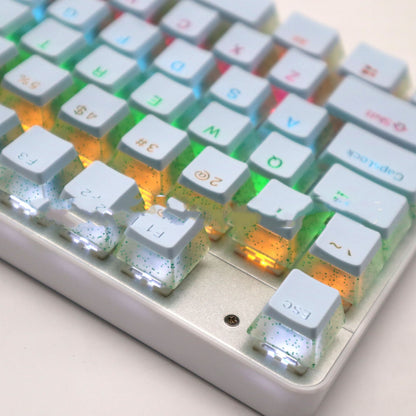 Double Layer Transparent Transparent Closed Character Color Mechanical Keycap