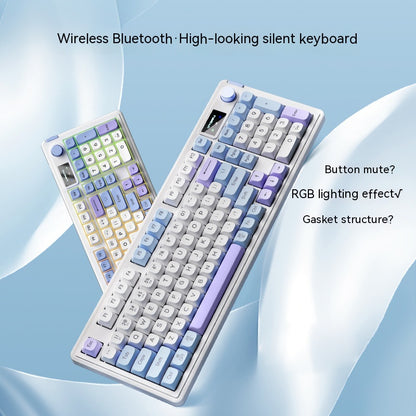 Silent Wireless Bluetooth Keyboard – Low-Noise Keyboard for Gaming & Office