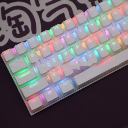 Double Layer Transparent Transparent Closed Character Color Mechanical Keycap