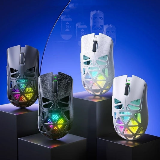 Wireless Three-mode Mouse Hollowed-out E-sports Office Gaming Desktop