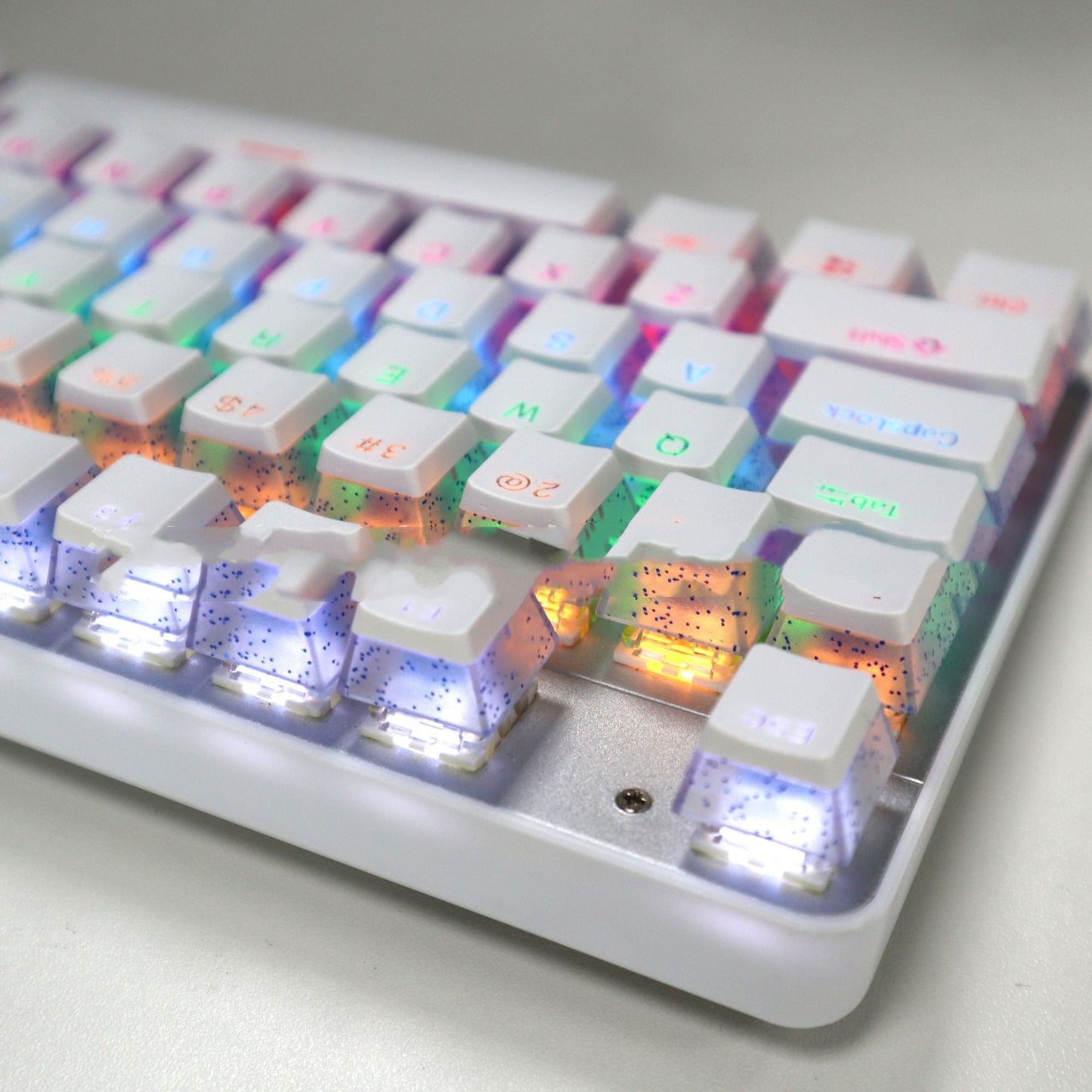 Double Layer Transparent Transparent Closed Character Color Mechanical Keycap