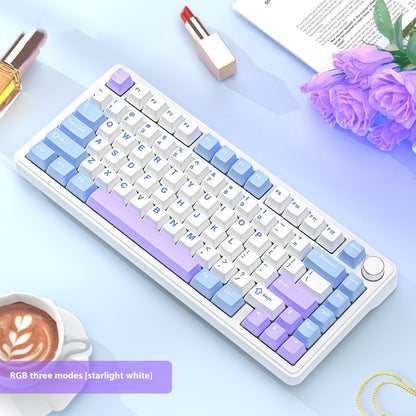 RGB Three-mode Wireless Bluetooth Attack Shark X85 Mechanical Keyboard