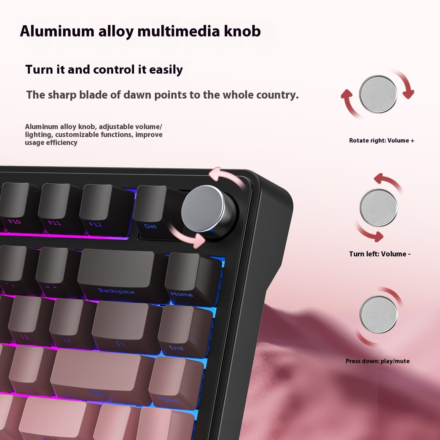 RGB Three-mode Wireless Bluetooth Attack Shark X85 Mechanical Keyboard