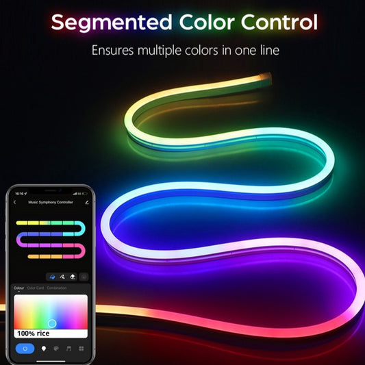 12V LED Flexible Neon Light Strip With Full Color Flowing Light